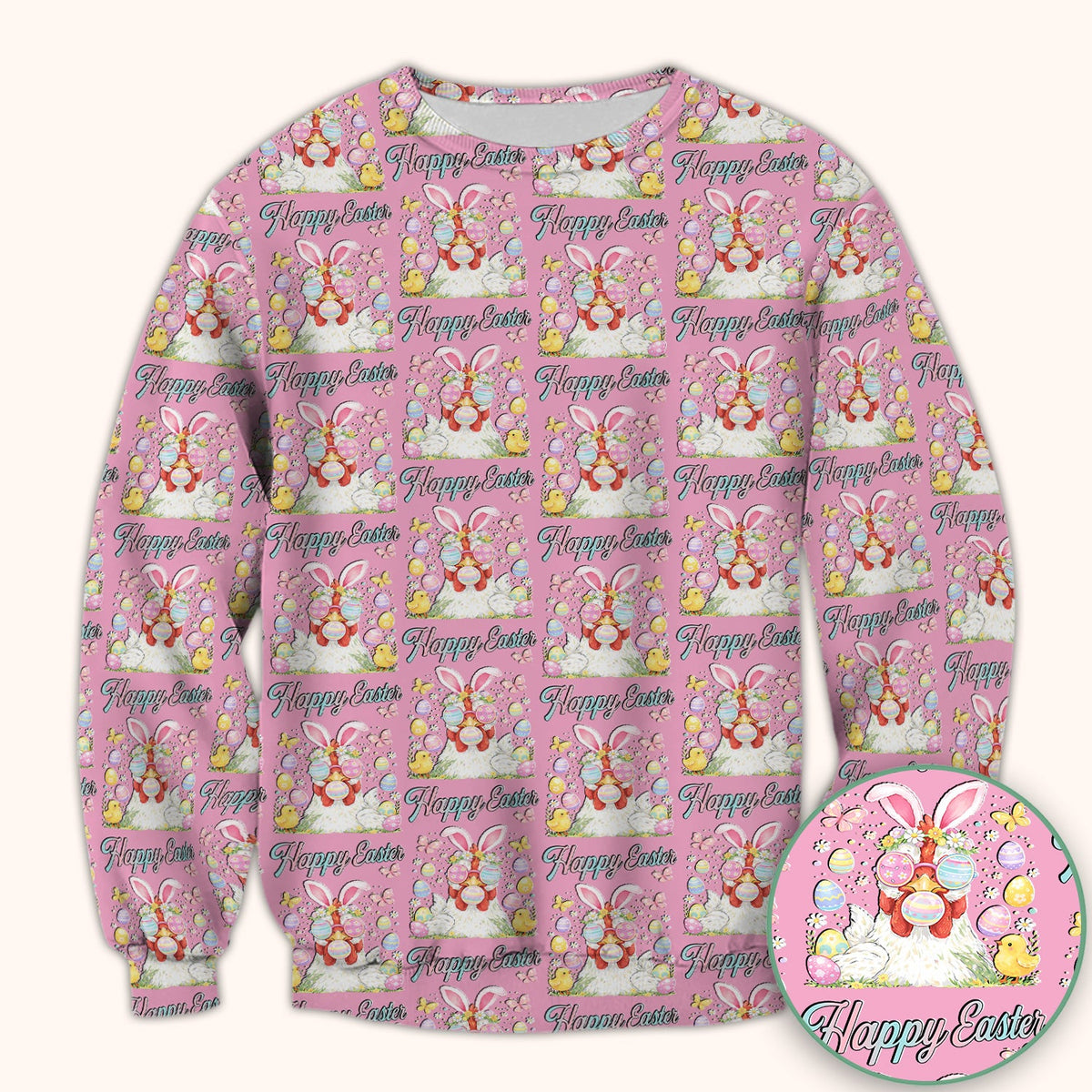 Bunny Eggs Nurse Scrub Top - Easter Gift