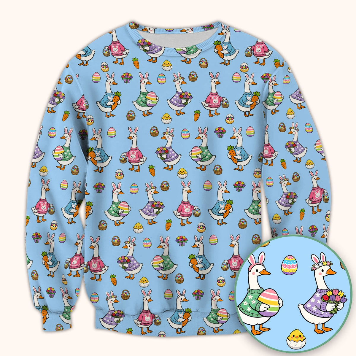 Easter Goose Nurse Scrub Top