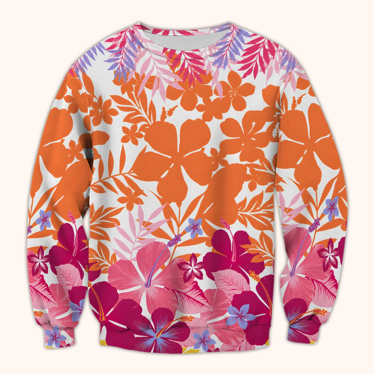 Tropical Hibiscus Bloom Nurse Scrub Top