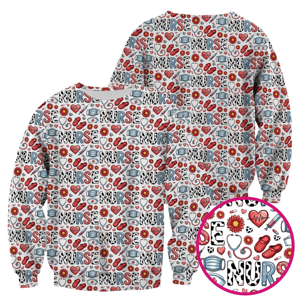 Medical Icon Nurse Scrub Top