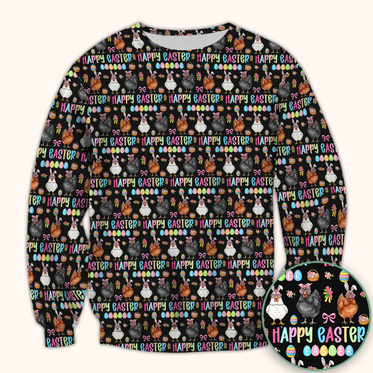 Bunny Eggs Nurse Scrub Tops - Easter Gift