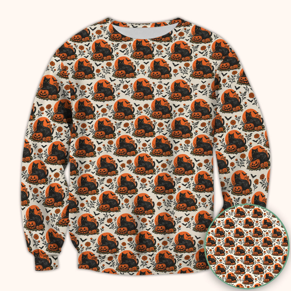 Black Cat Energy Nurse Scrub Top - Halloween Gift