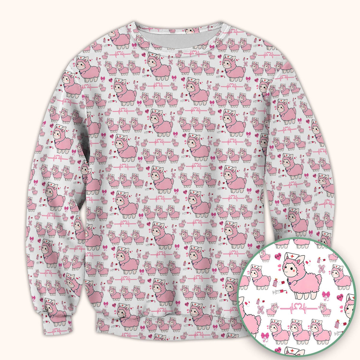 Llama Ain't Got Time For Your Drama Nurse Scrub Top