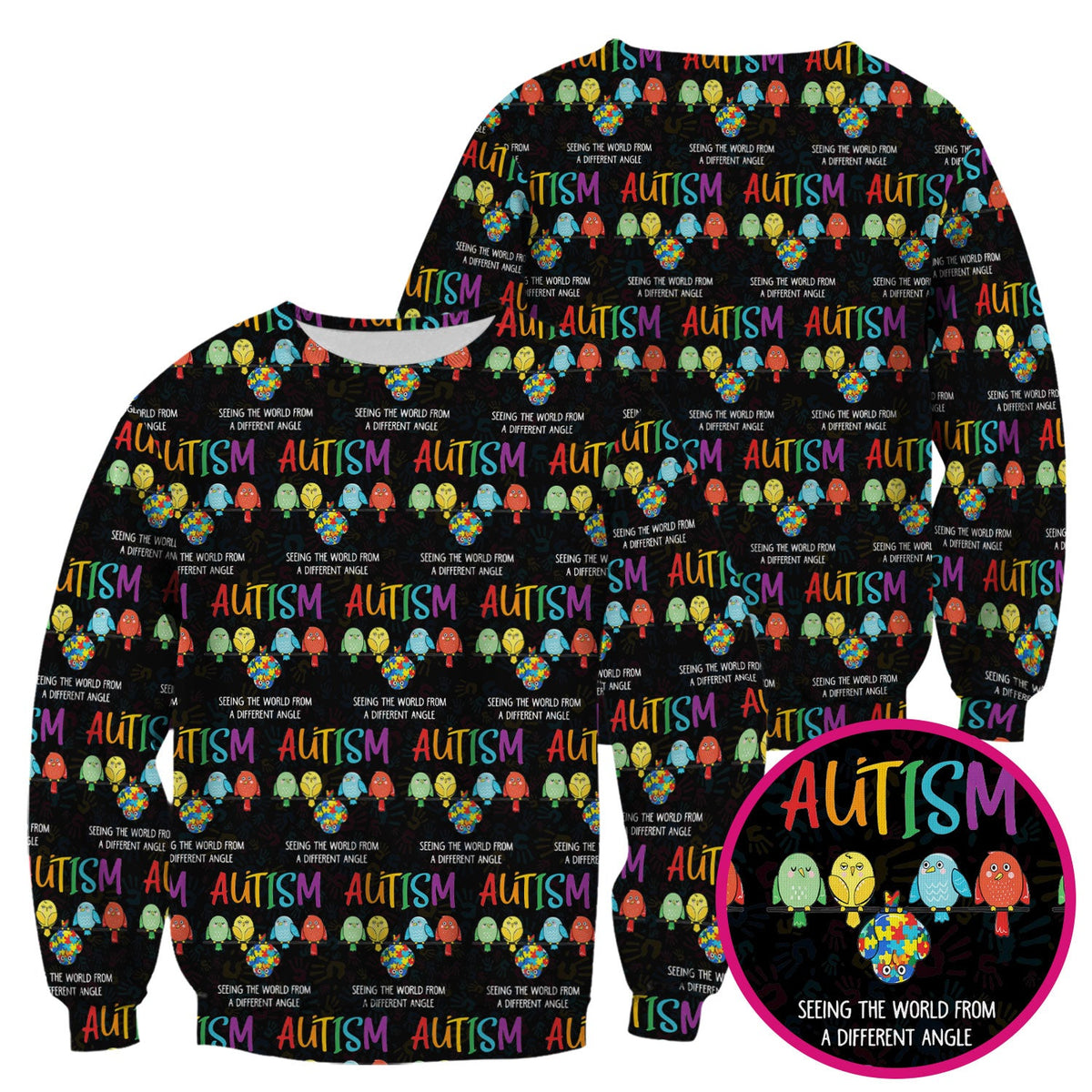 Autism Seeing The World From A Different Angle Nurse Scrub Top