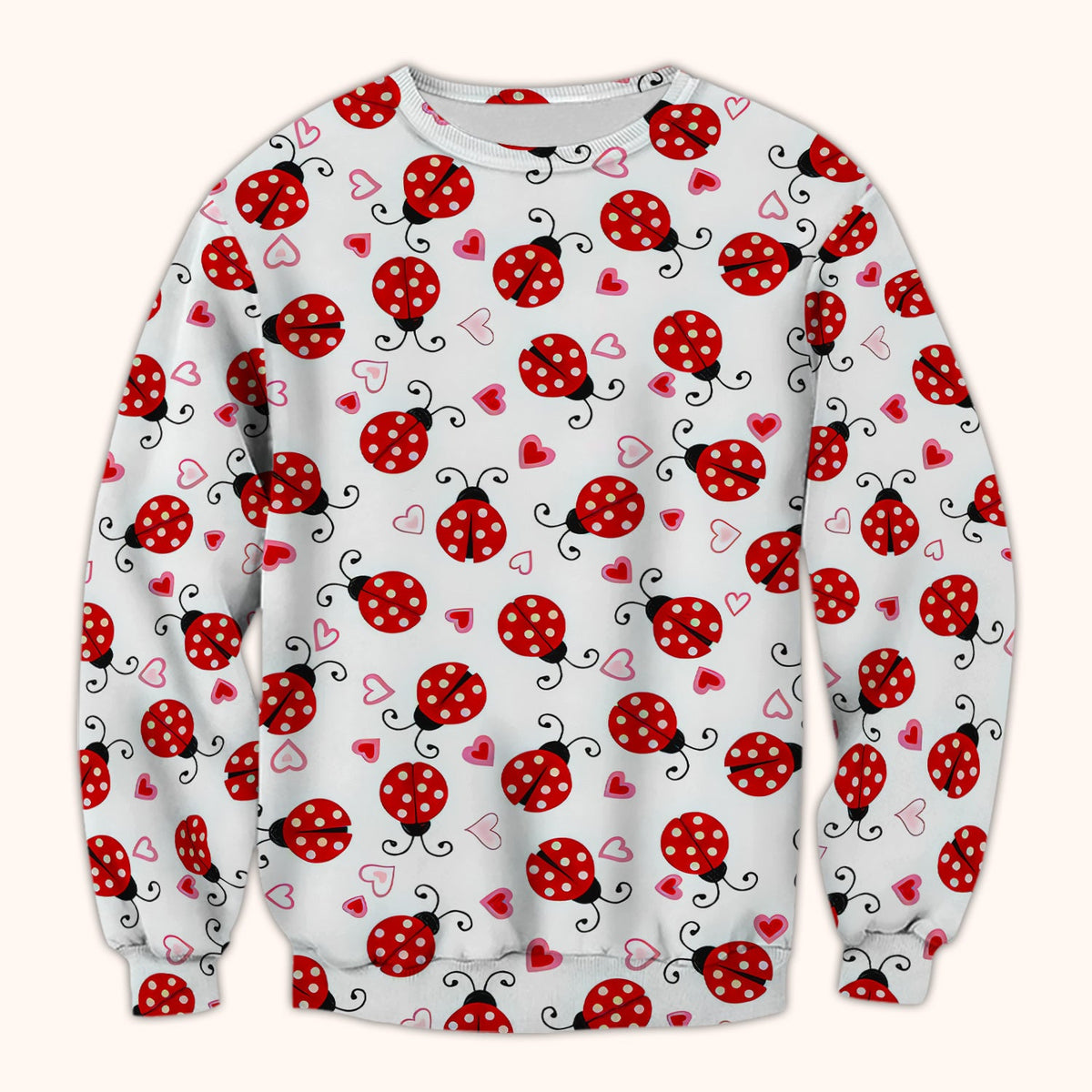 Ladybug Heart Love Nurse Scrub Top