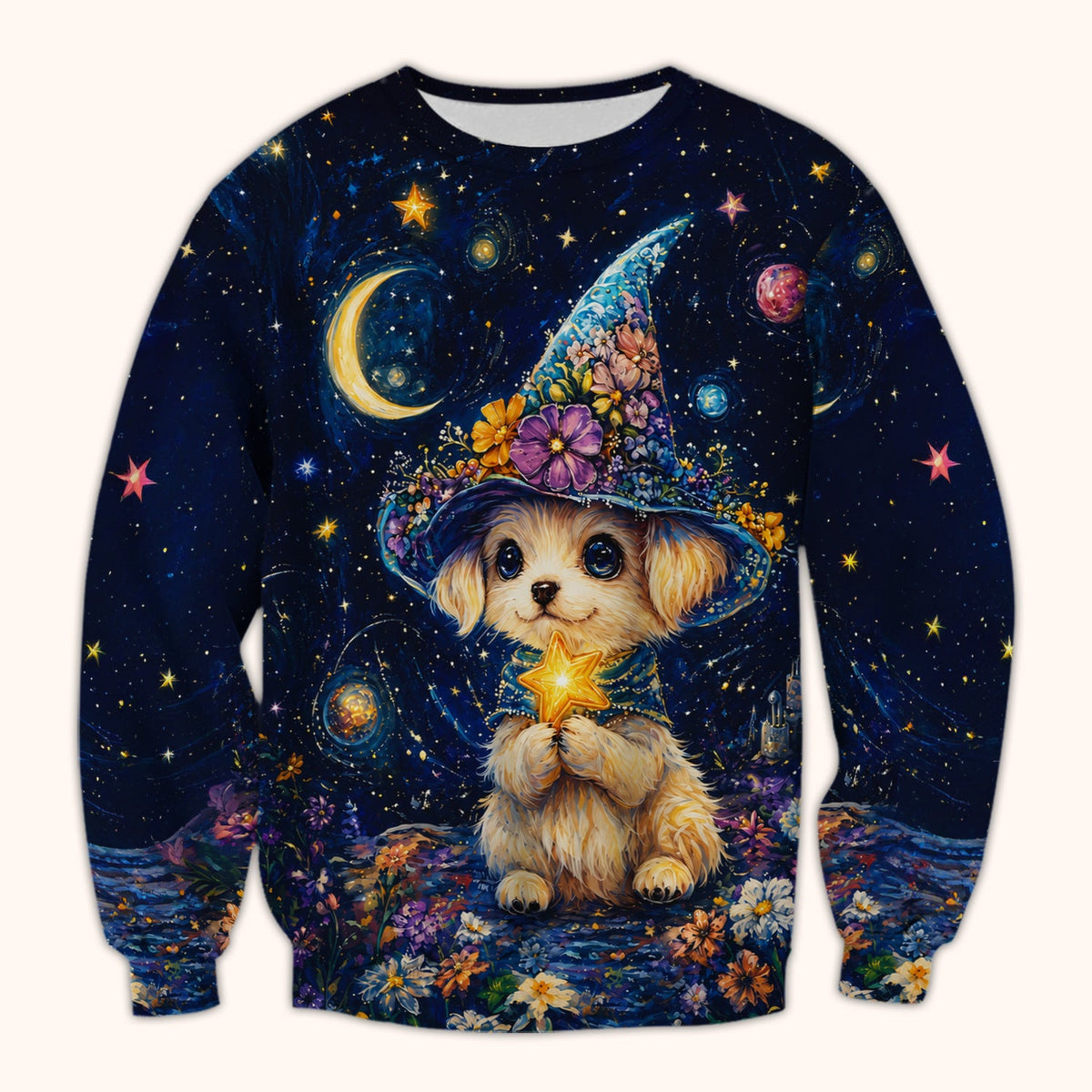 Puppy Wizard Nurse Scrub Top