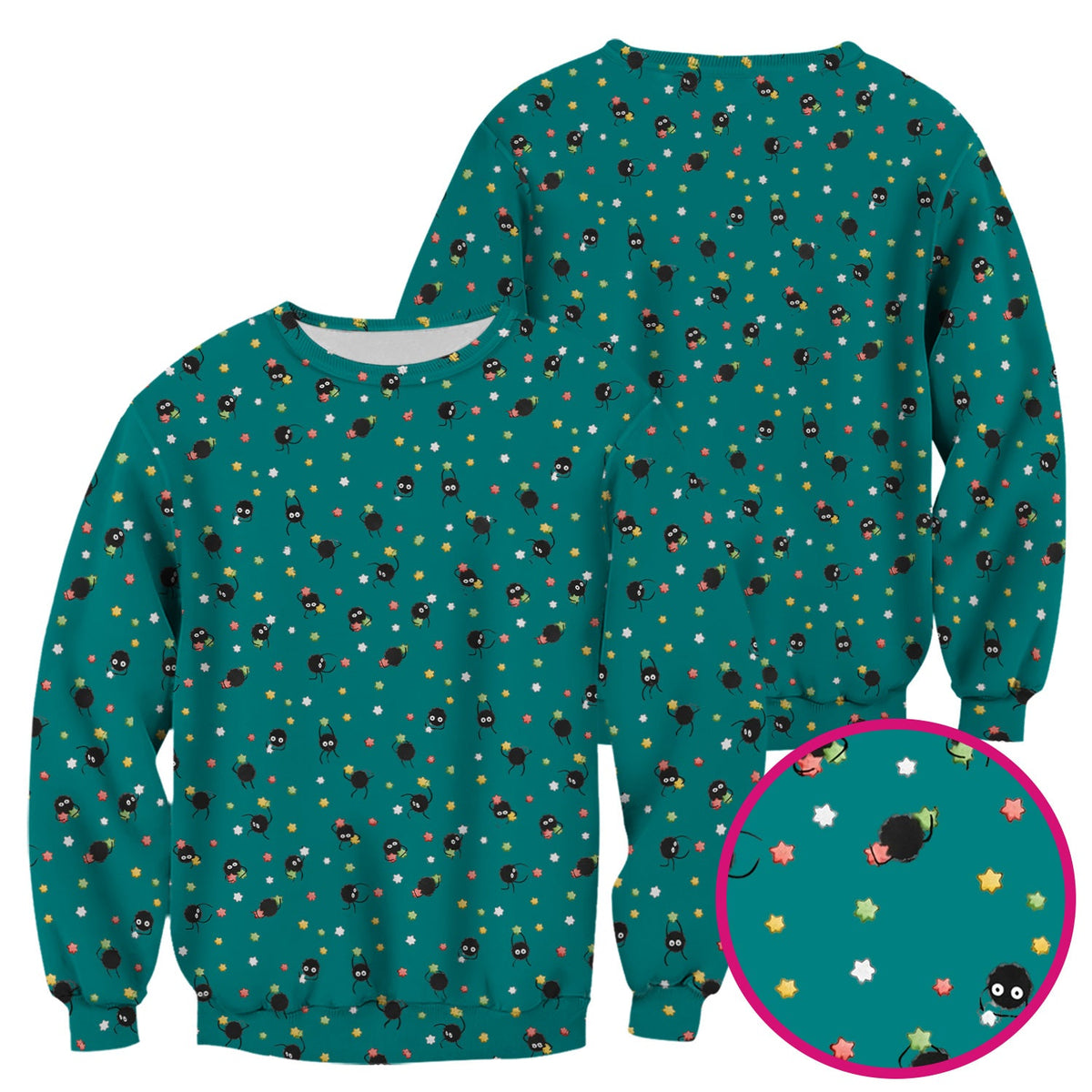 Funny Spider Pattern  Scrub Top, Cartoon Spider Pattern Nursing Uniform For Women