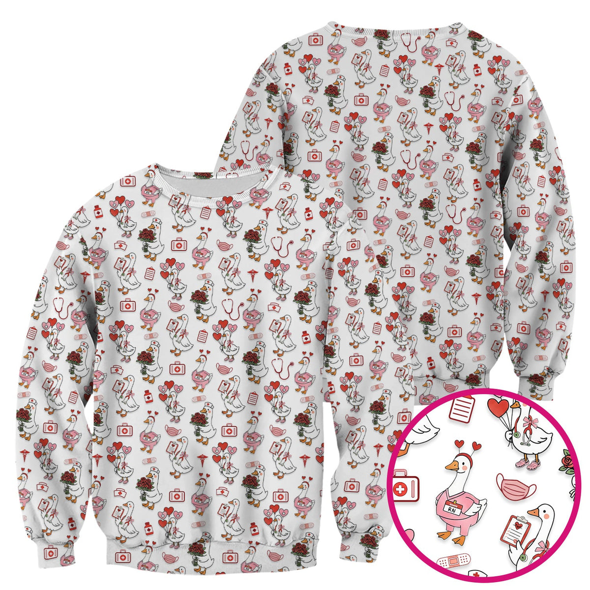 Goose Medical Nurse Scrub Top