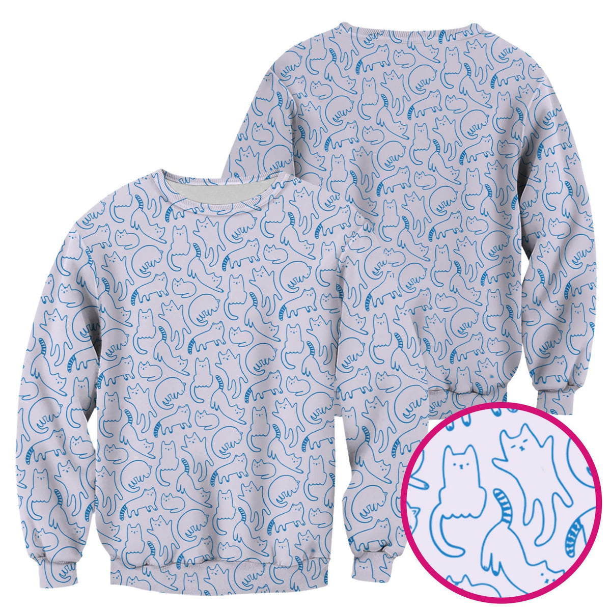 Artistic Cat Nurse Scrub Top