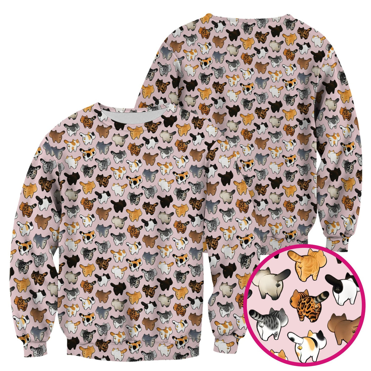 Cat Butt Nurse Scrub Top