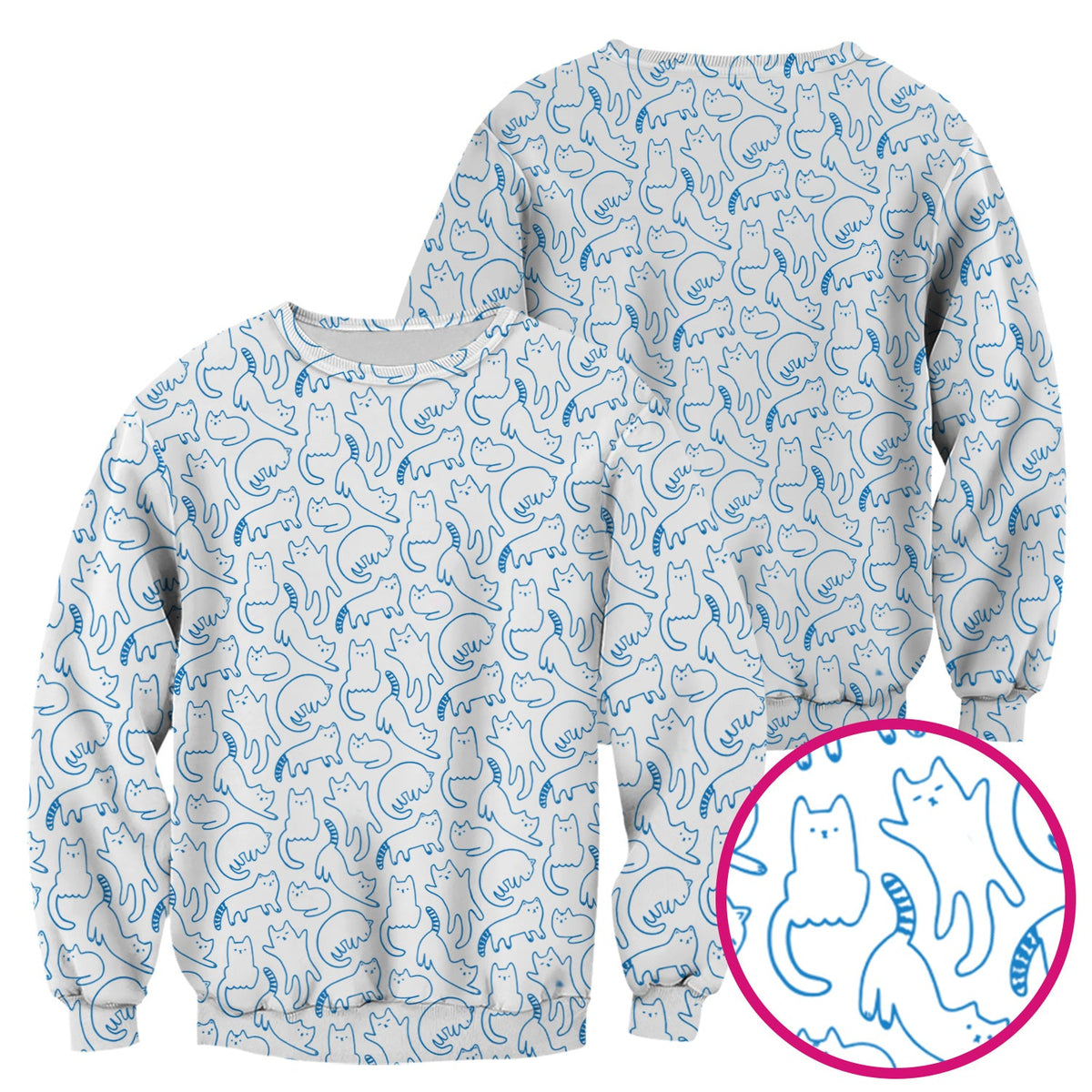 Artistic Cat Nurse Scrub Top