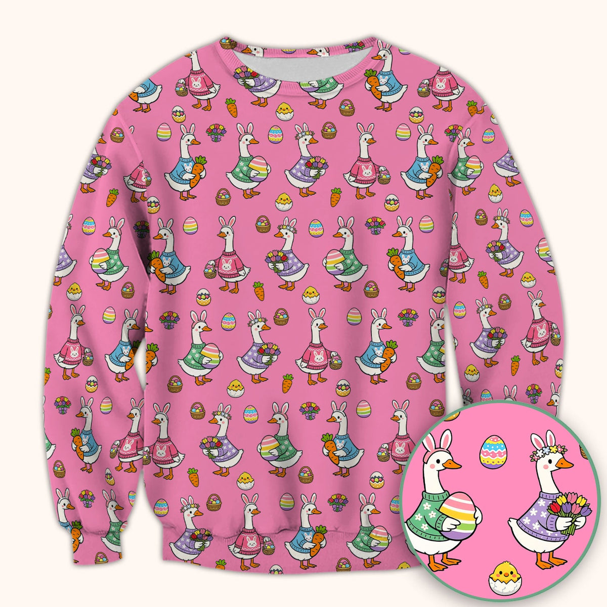 Easter Goose Nurse Scrub Top