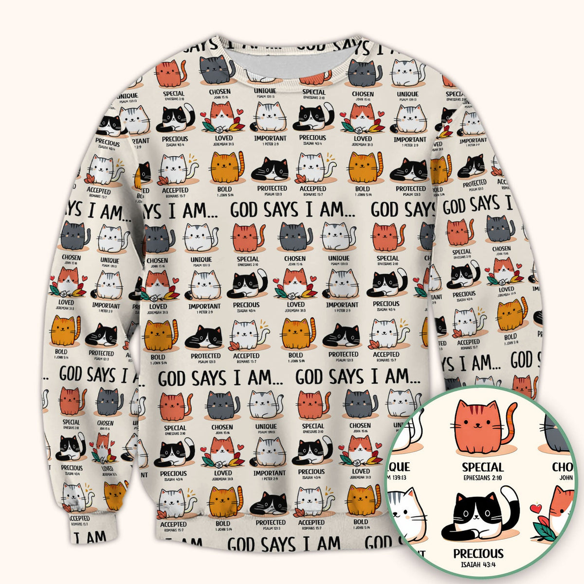 Cat God Says I Am Nurse Scrub Top