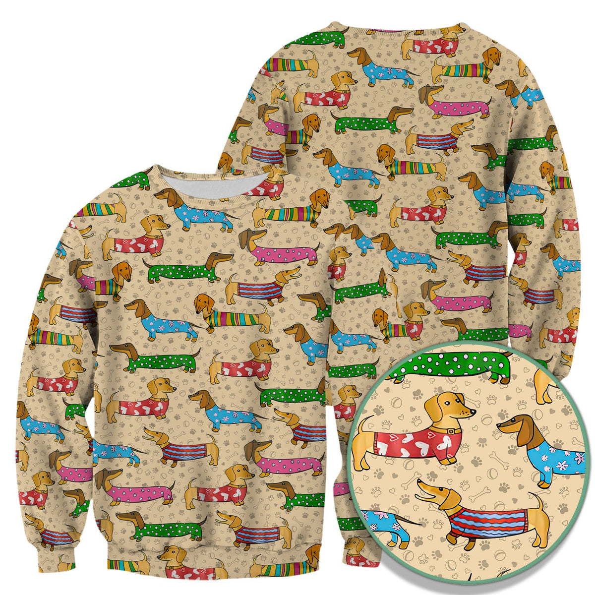 Dachshund Dog Nurse Scrub Top
