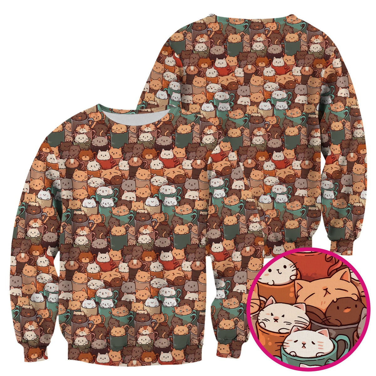 Kittens in Mug Nurse Scrub Top