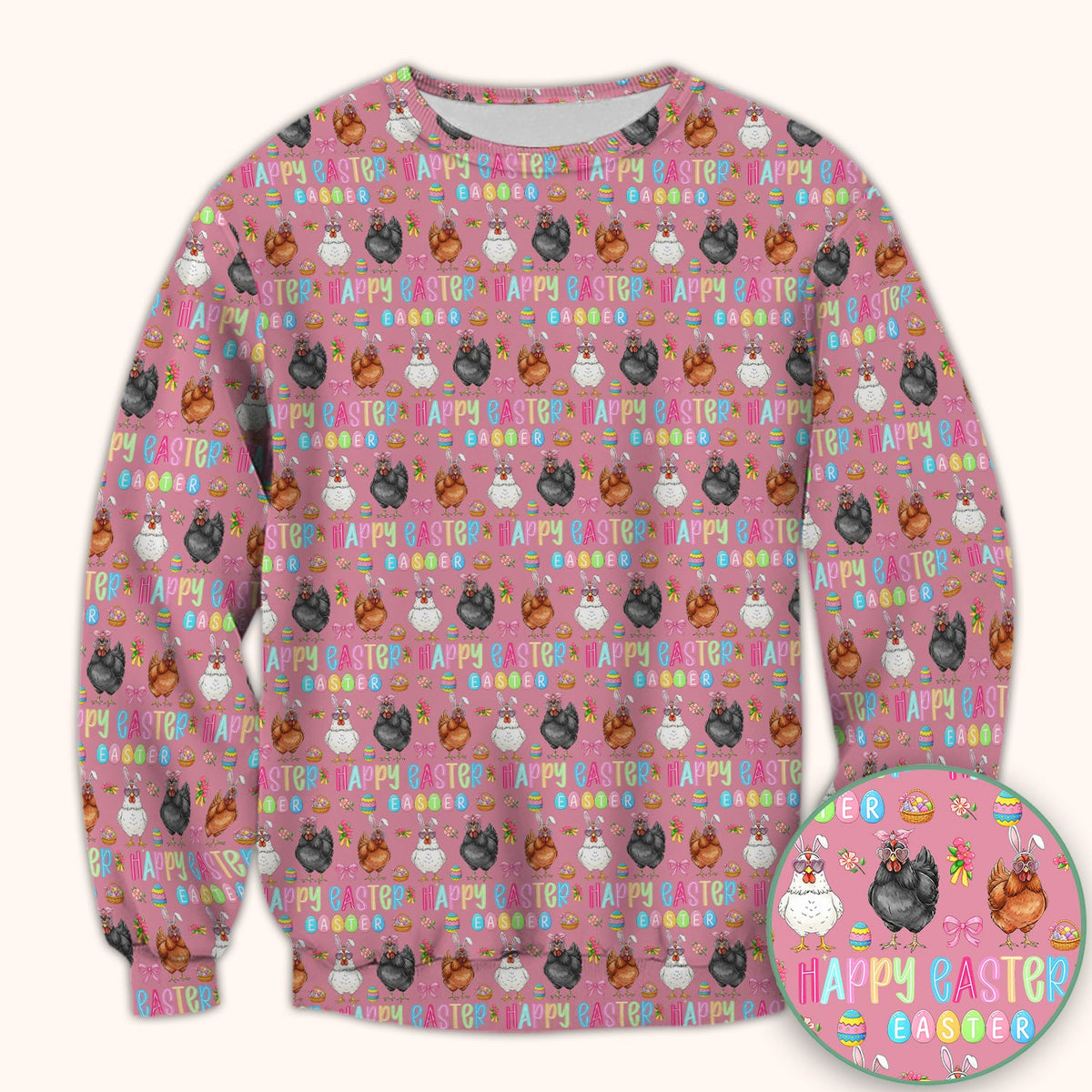 Bunny Eggs Nurse Scrub Tops - Easter Gift