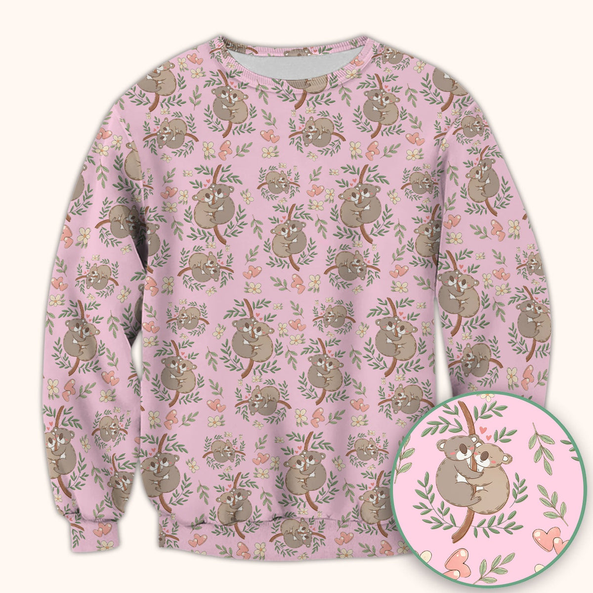 Koala Love Nurse Scrub Top