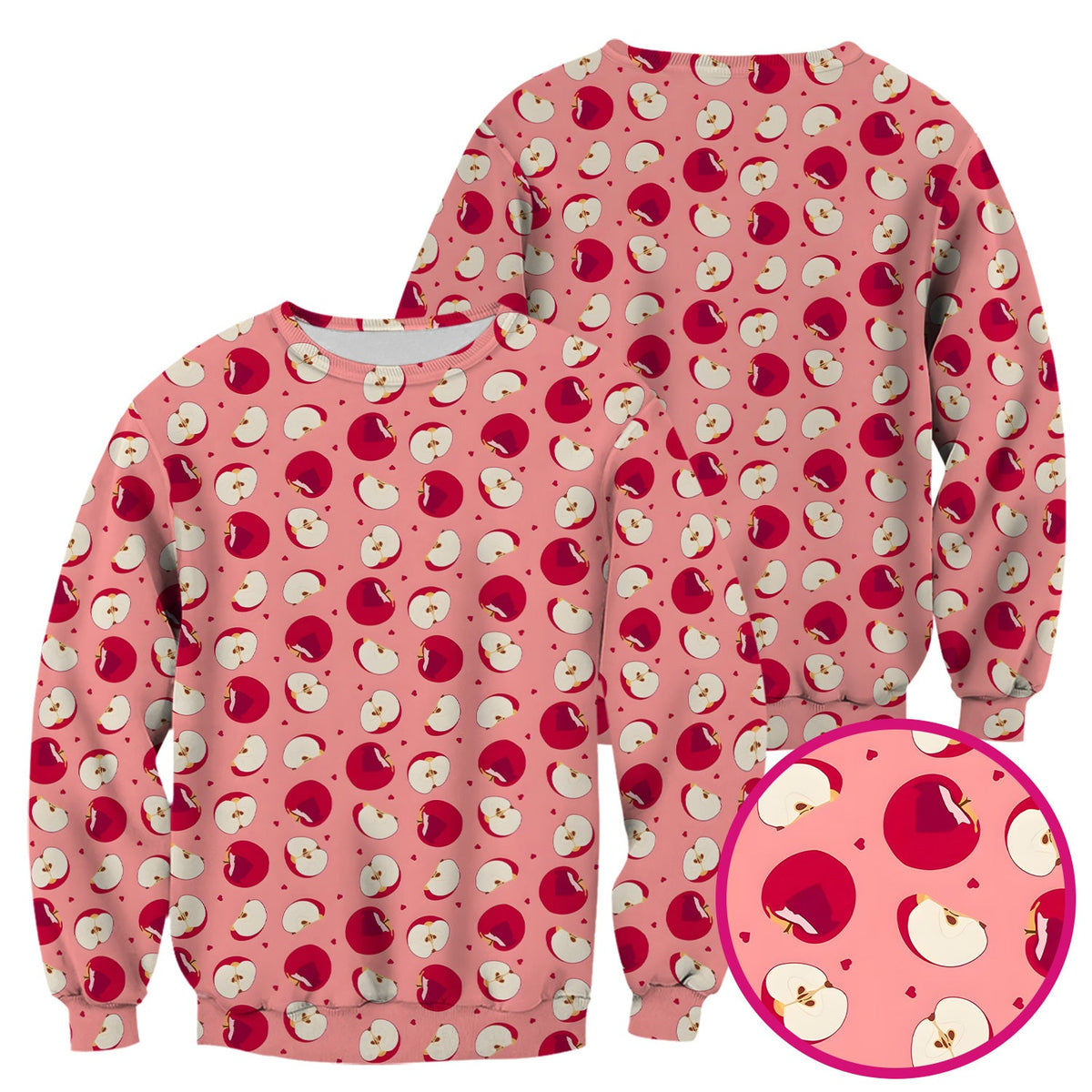 Red Apple Nurse Scrub Top