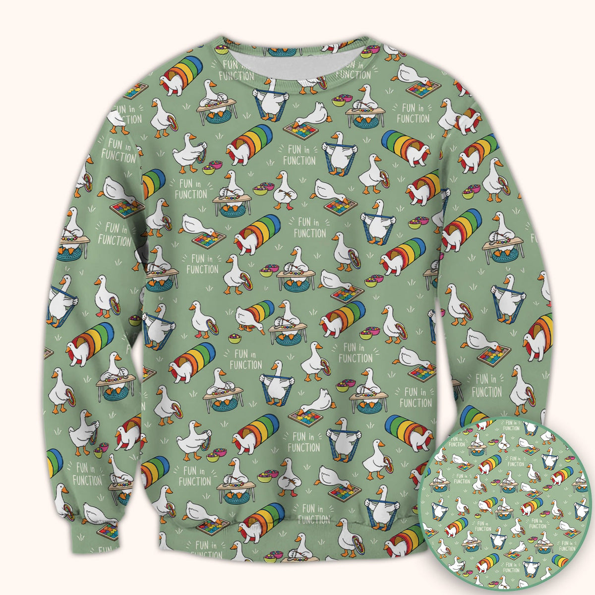 Fun In Function Occupational Therapy Duck Nurse Scrub Top