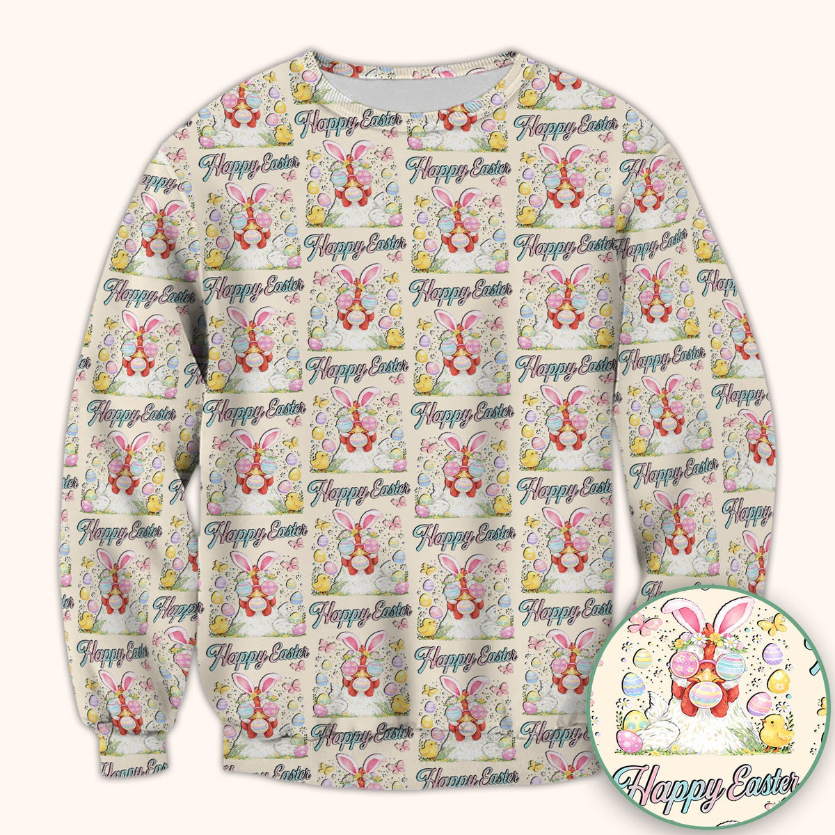Bunny Eggs Nurse Scrub Top - Easter Gift