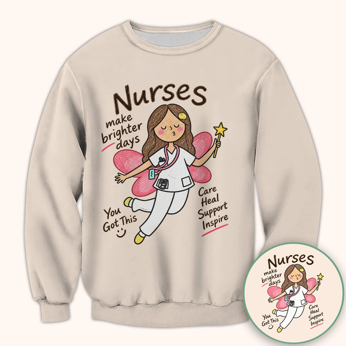 Nurses Make Brighter Days Fairy Shirt