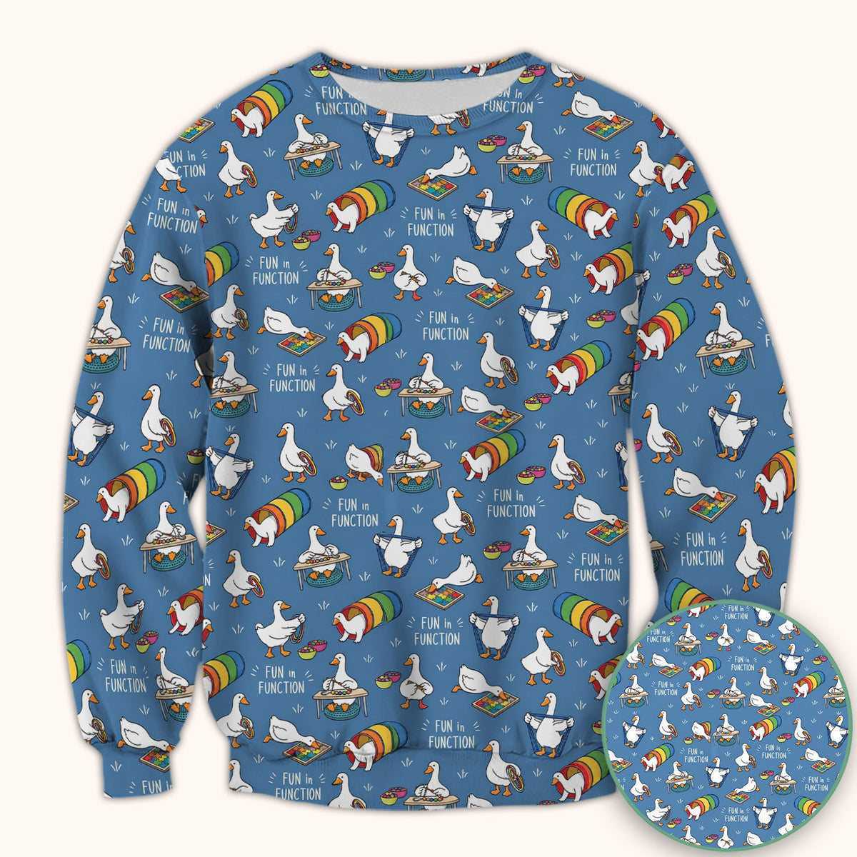Fun In Function Occupational Therapy Duck Nurse Scrub Top