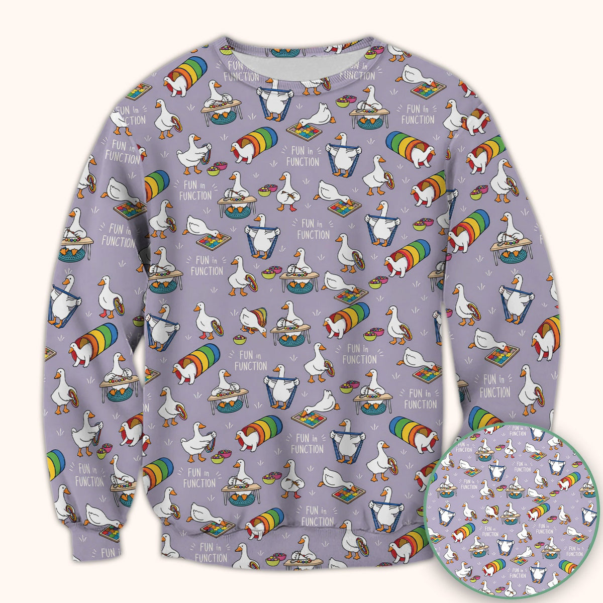 Fun In Function Occupational Therapy Duck Nurse Scrub Top