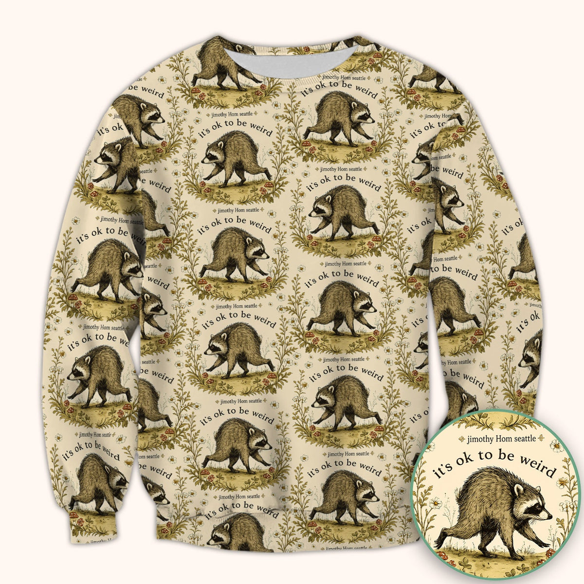 It's OK To Be Weird With Jimothy Scrub Top