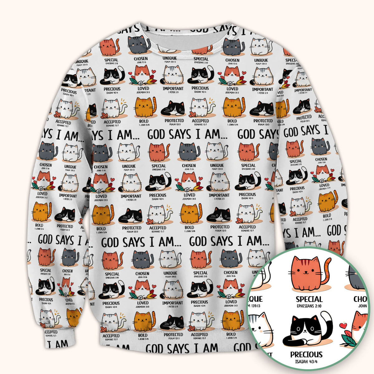 Cat God Says I Am Nurse Scrub Top