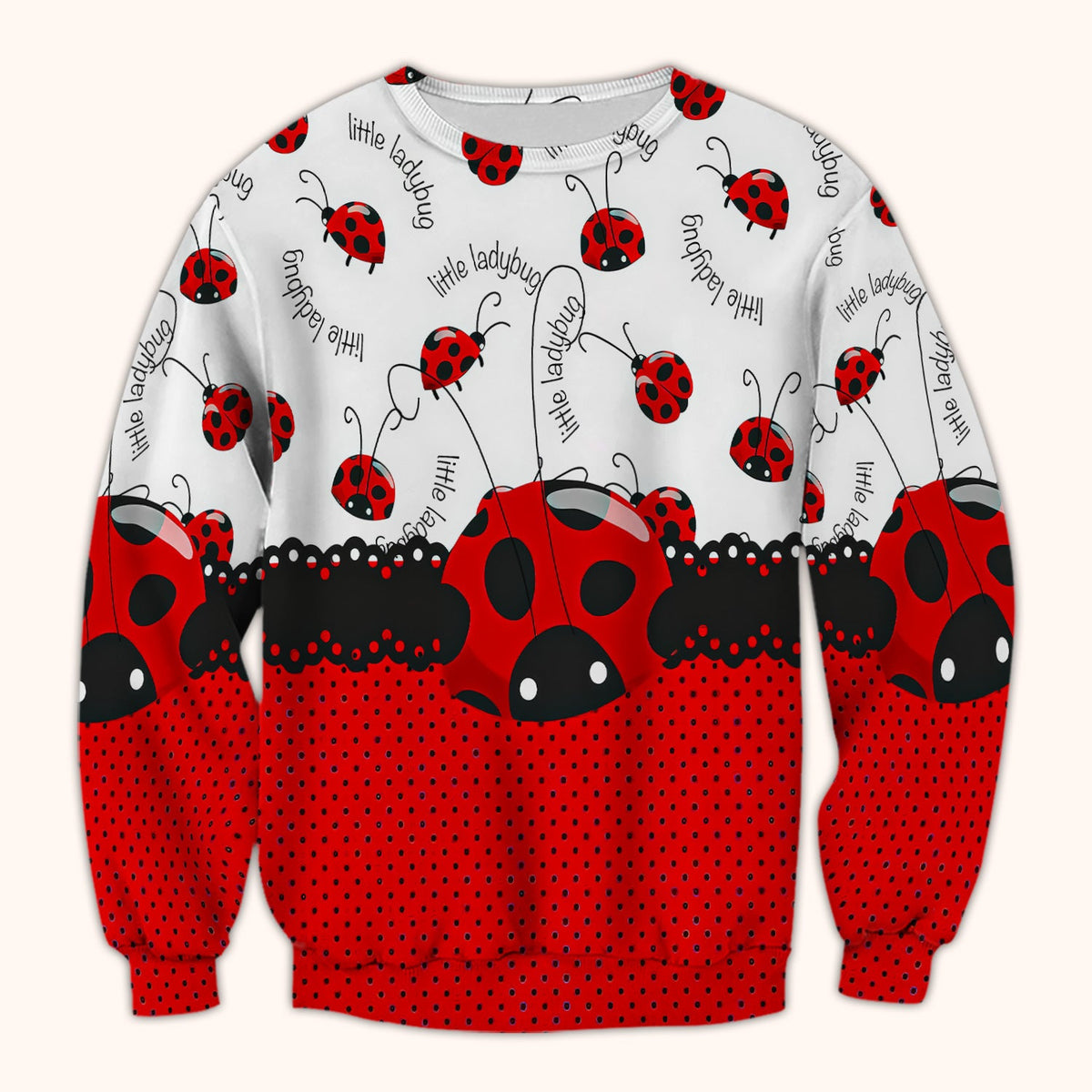 Little Ladybug Polka Dot Nurse Scrub Top