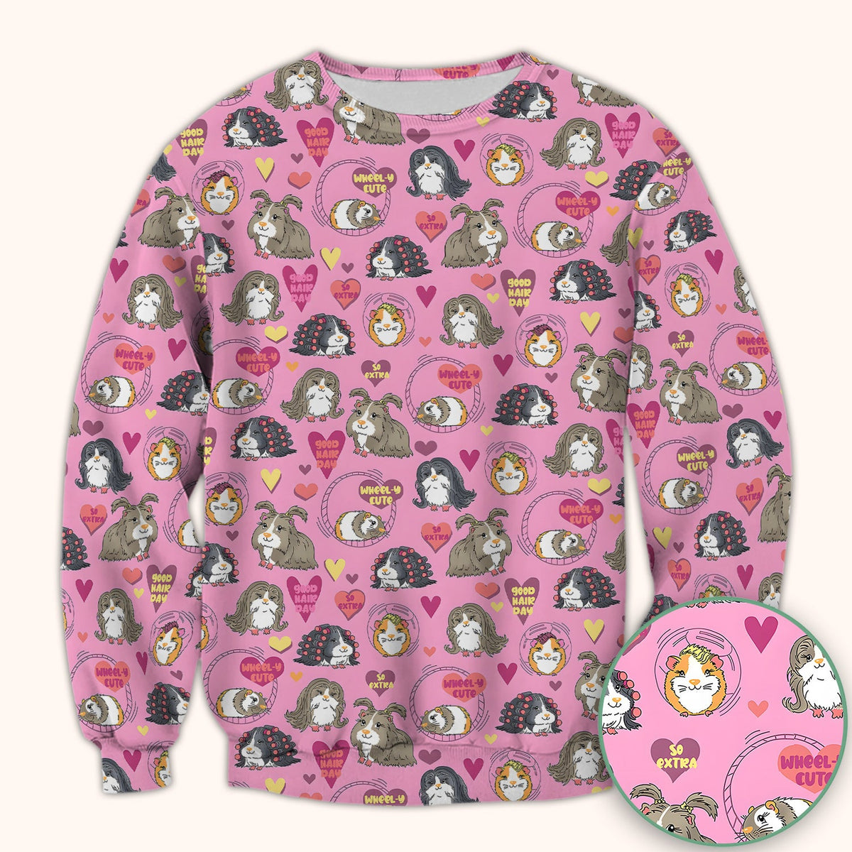 Guinea Pig Heart Nurse Scrub Top