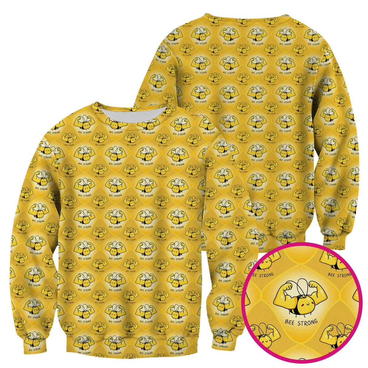 Strong Honey Bee Nurse Scrub Top