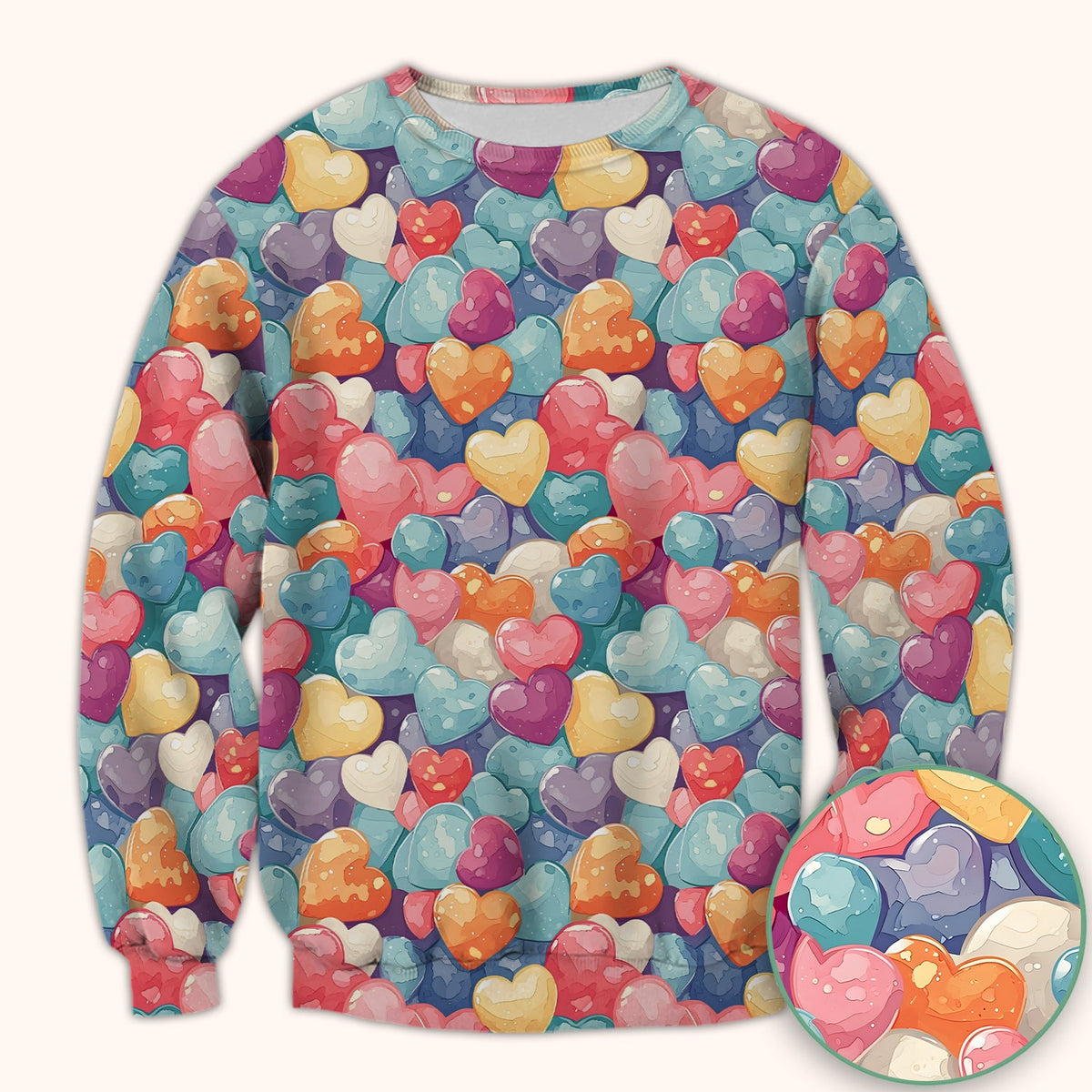 Sweet Valentine Heart Pediatric Nurse Scrub Top