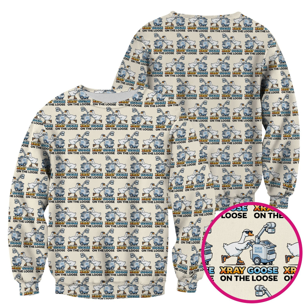Xray Goose On The Loose Nurse Scrub Top