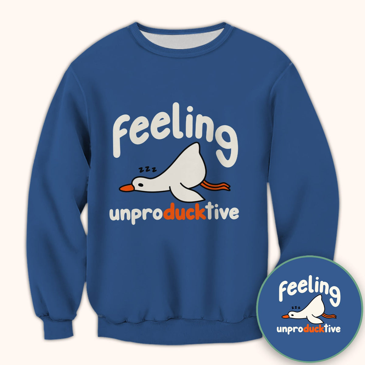 Feeling Unproducktive Duck Nurse Shirt