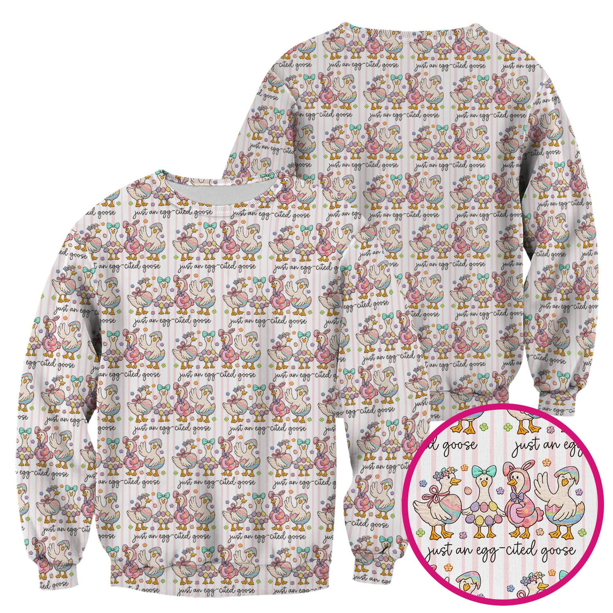 Easter Goose Egg Nurse Scrub Top