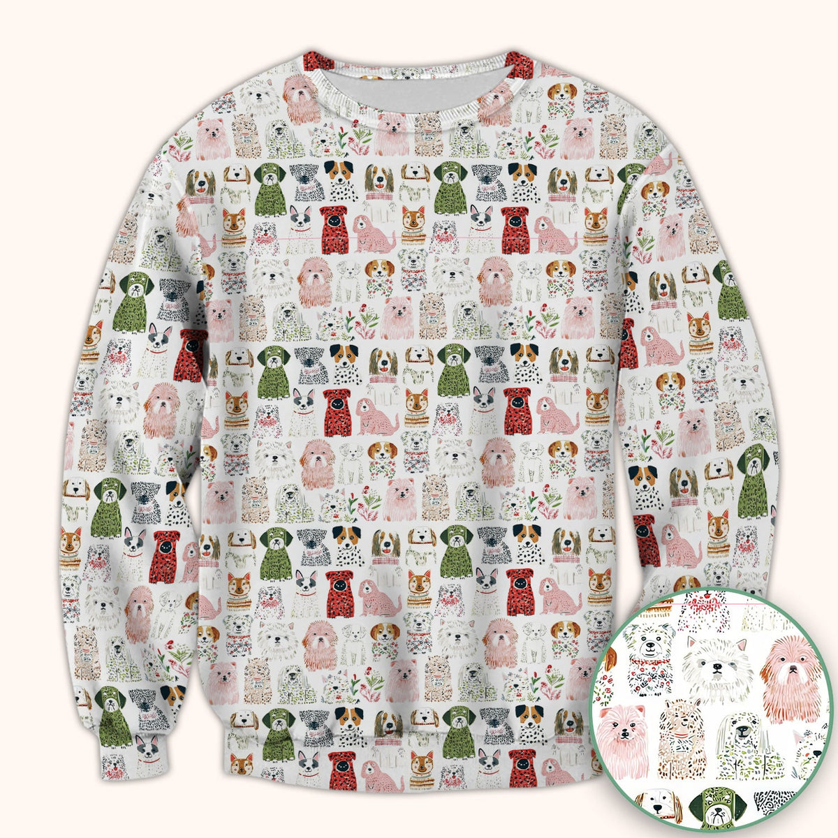 Dog Breeds Nurse Scrub Top