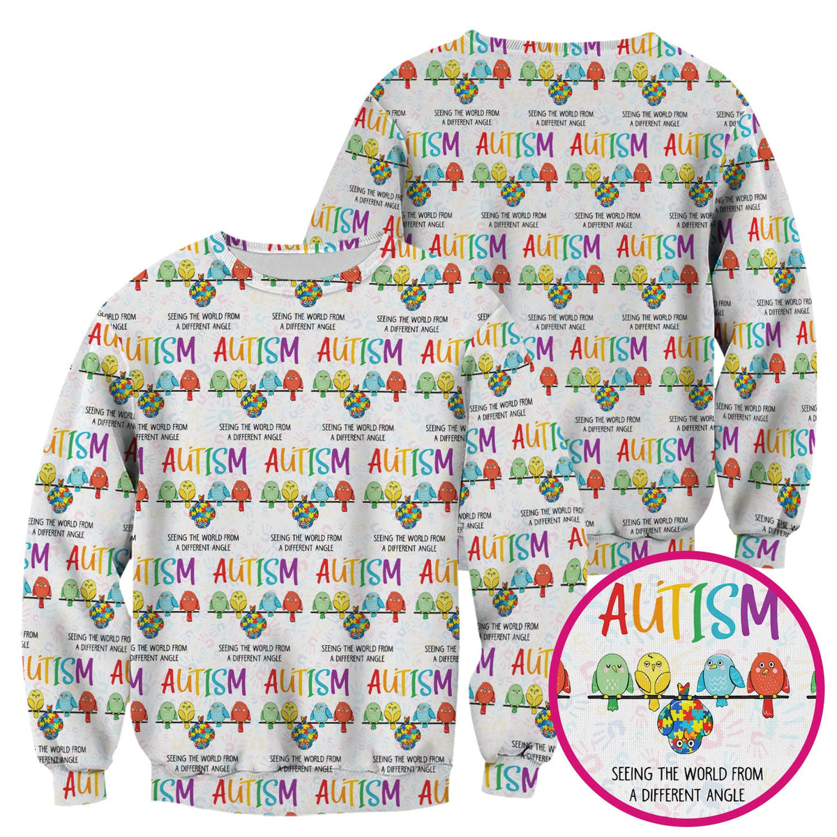 Autism Seeing The World From A Different Angle Nurse Scrub Top