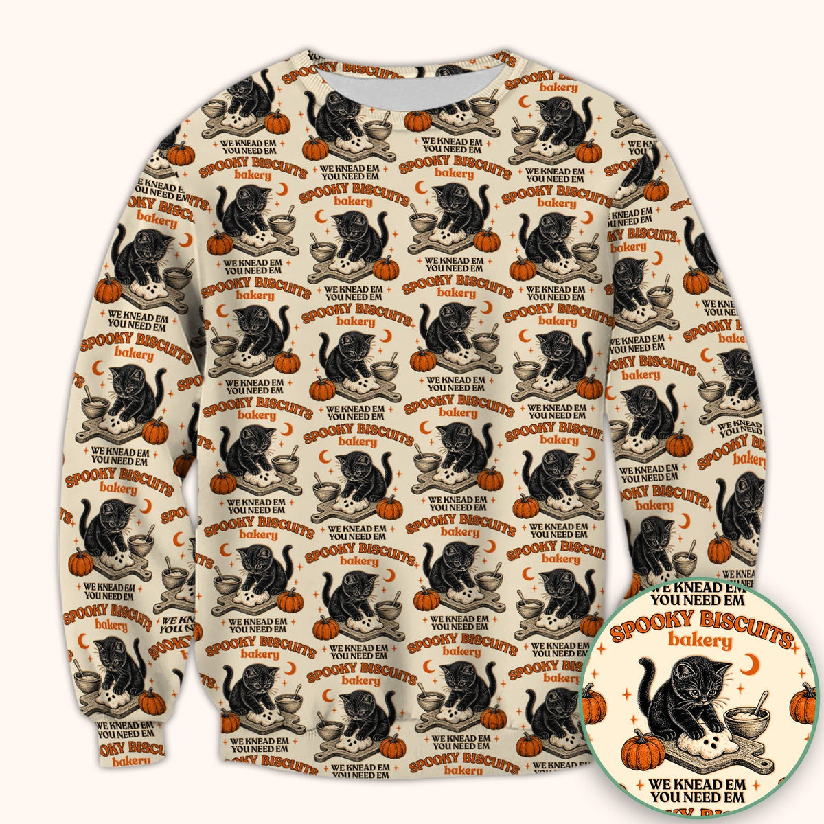 Black Cat Nurse Scrub Top - Halloween Gift