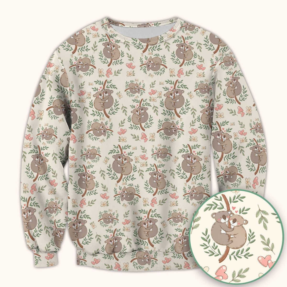 Koala Love Nurse Scrub Top
