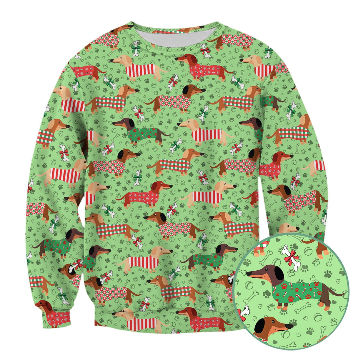 Christmas Dachshund Scrub Top for Nurses - Funny Wiener Dog Medical Shirt Multi Color - Cute Puppy Lover Gift for RN LPN CNA