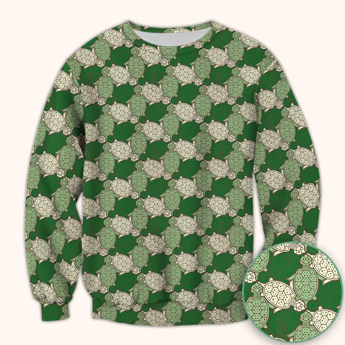 Green Sea Turtle Shell Nurse Scrub Top