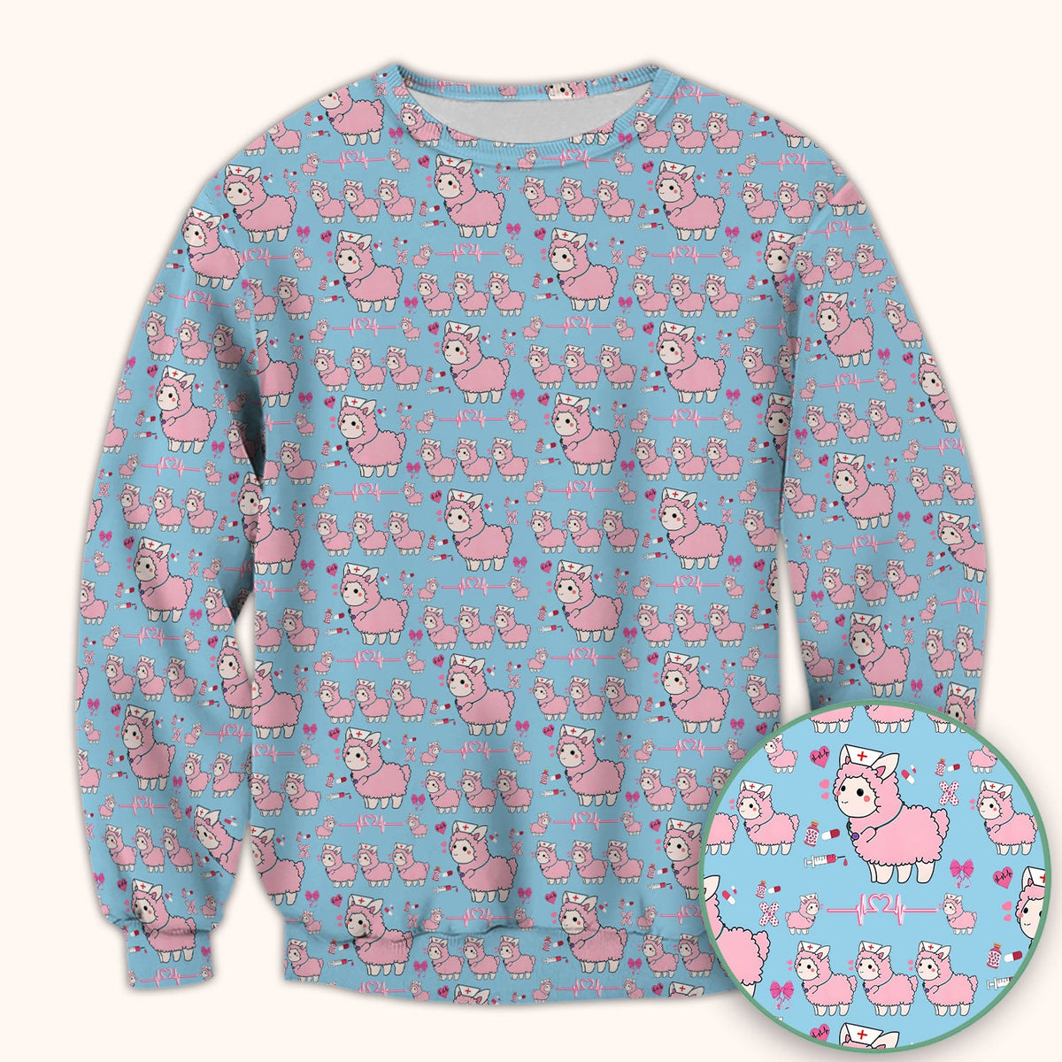 Llama Ain't Got Time For Your Drama Nurse Scrub Top
