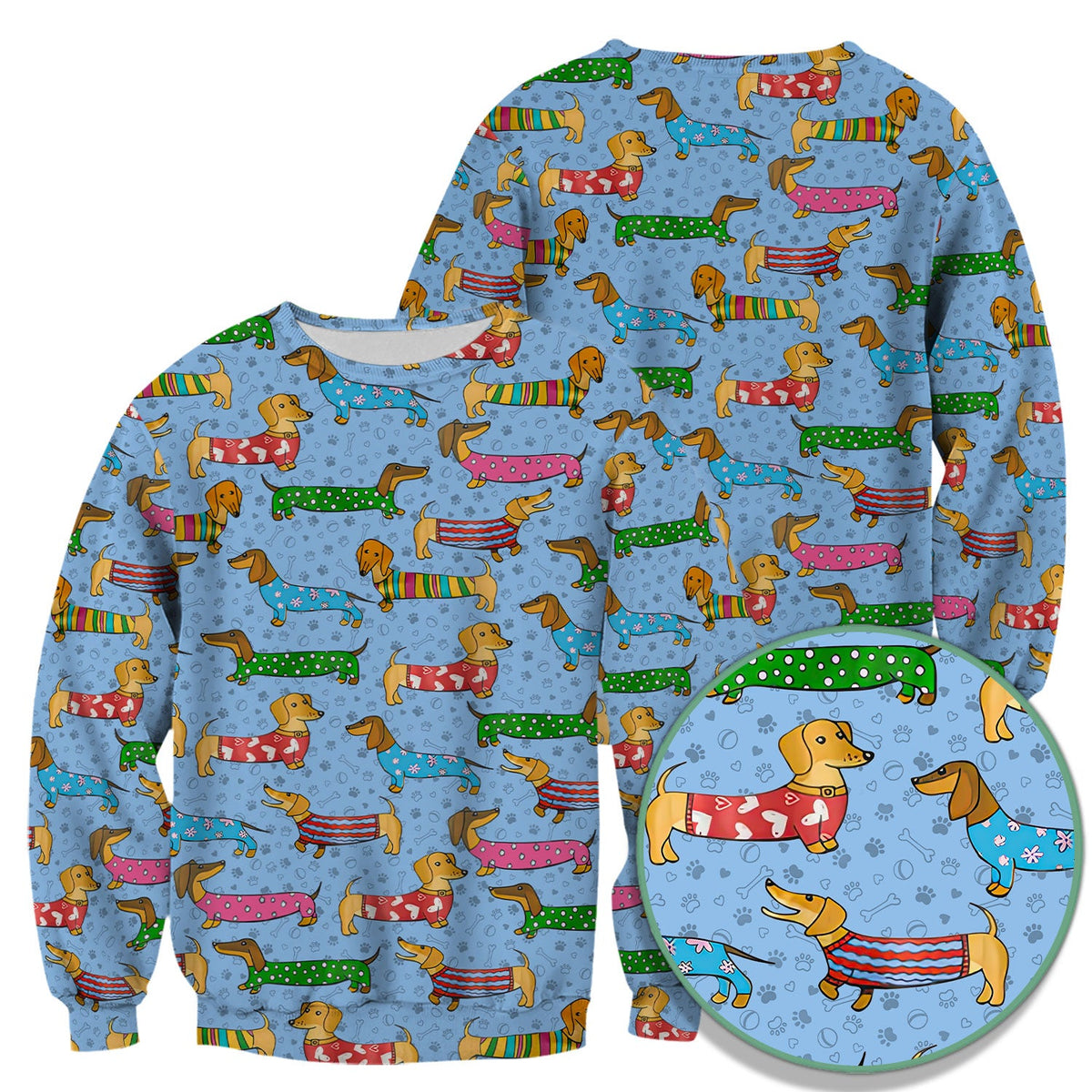 Dachshund Dog Nurse Scrub Top