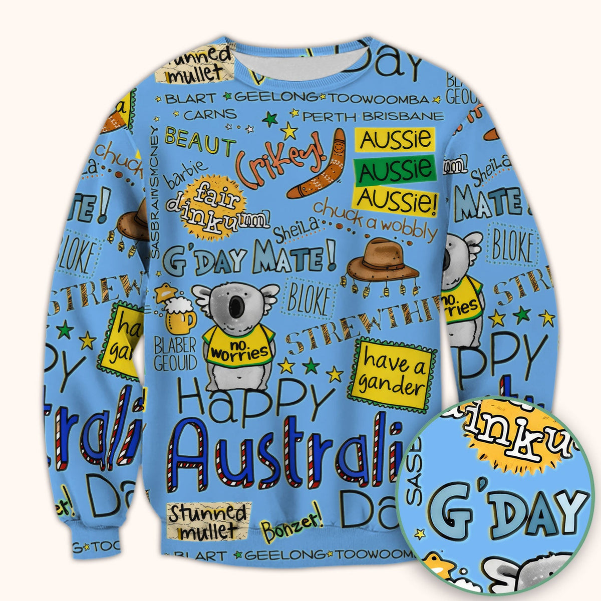 Koala Australia Nurse Scrub Top