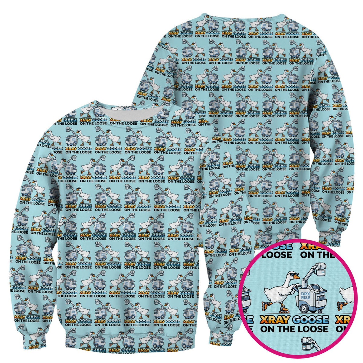 Xray Goose On The Loose Nurse Scrub Top