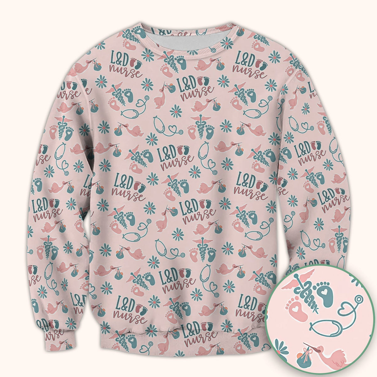 Labor and Delivery Nurse Scrub Top