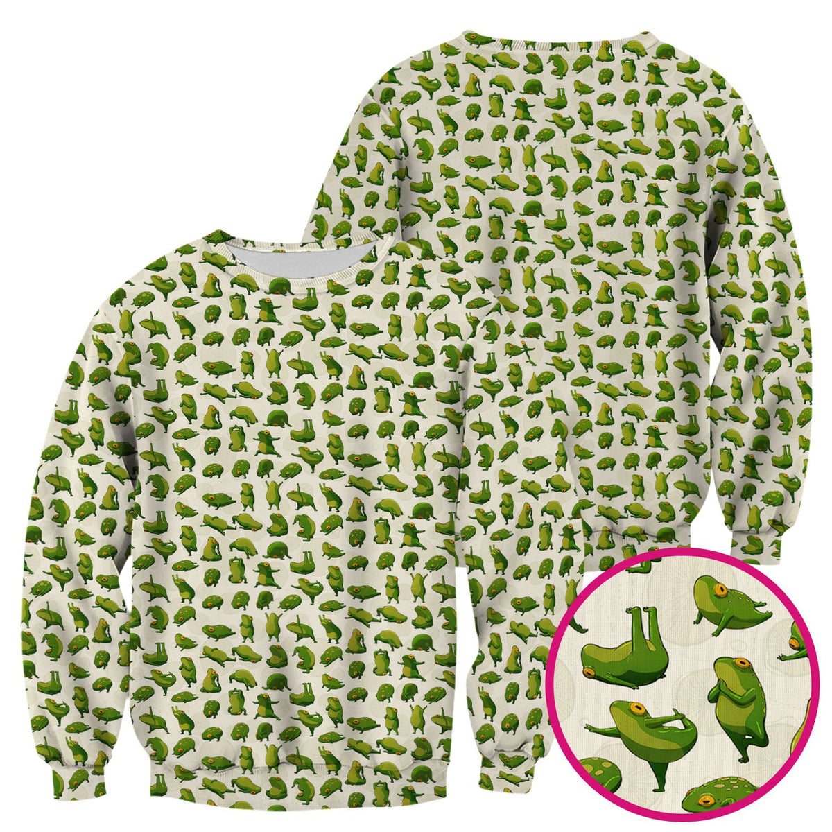 Frog Cartoon Nurse Scrub Top
