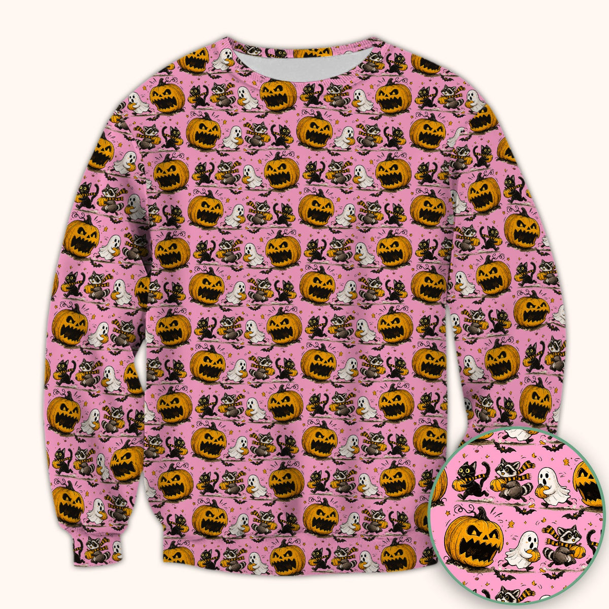 Spooky Woodland Critters Nurse Scrub Top