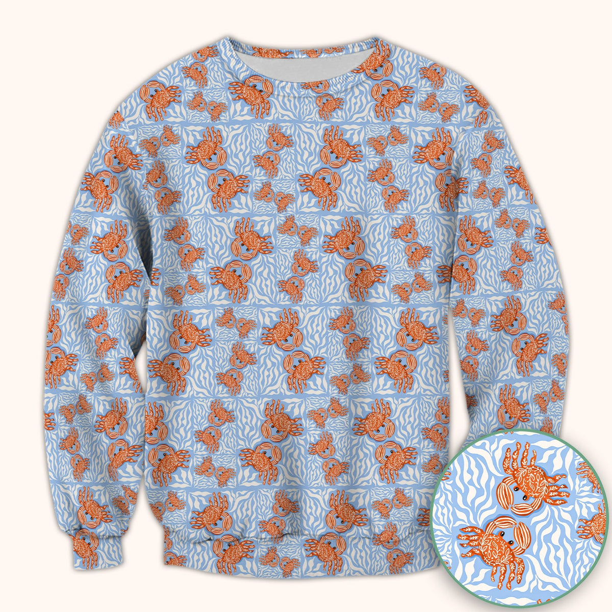 Coastal Crab Nurse Scrub Top